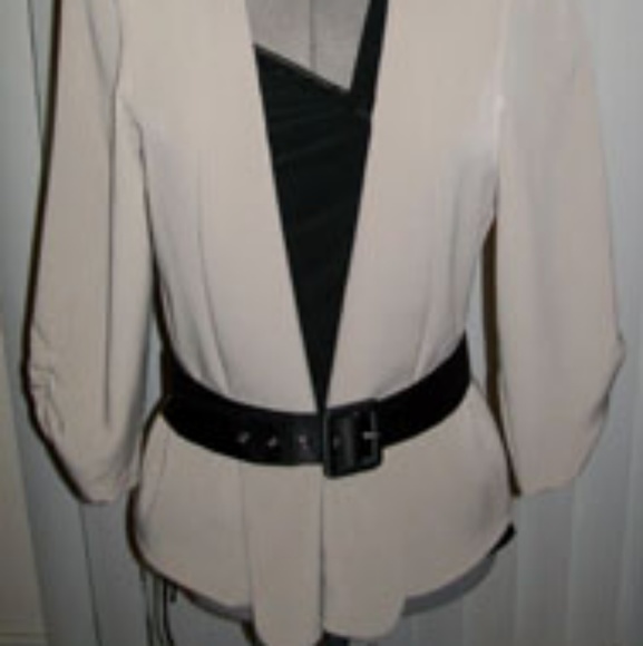 Beige Lightweight Top/Blazer - Picture 2 of 5